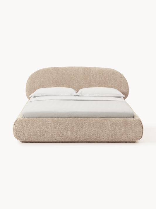 Lux Alba Teddy Bouclé Bed, Upholstered