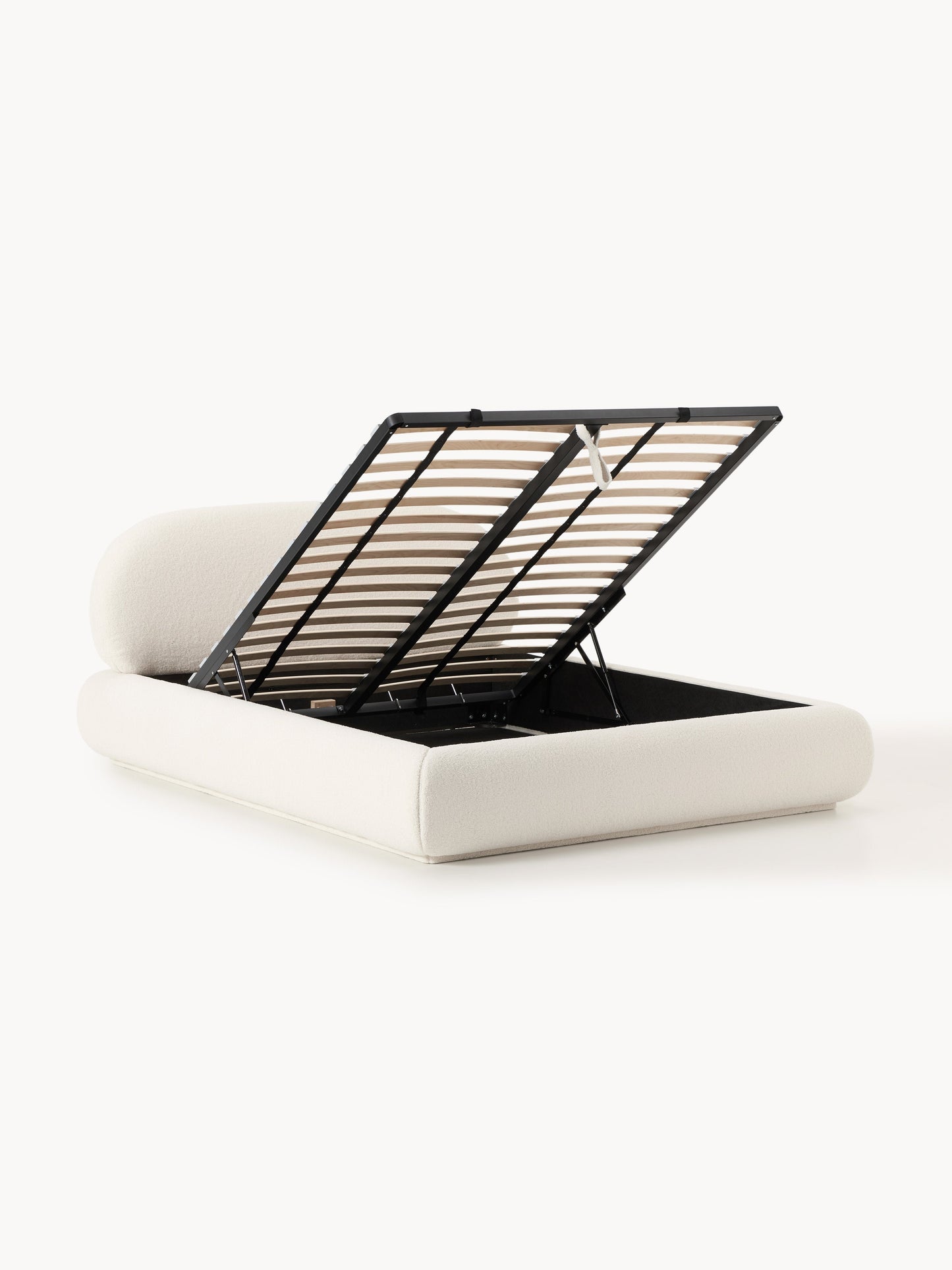 Lux Alba Upholstered Teddy Bed with Storage