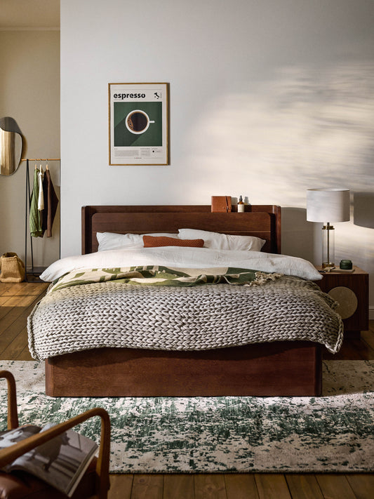 Lux Allow Timber Bed with Drawers