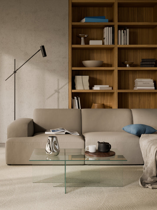 Lux Anouk Coffee Table in Glass (W 102 cm)