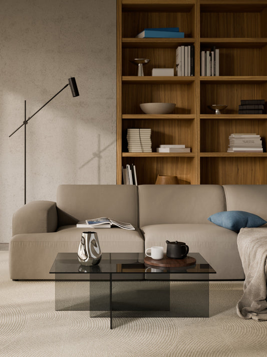 Lux Anouk Coffee Table in Glass (W 102 cm)