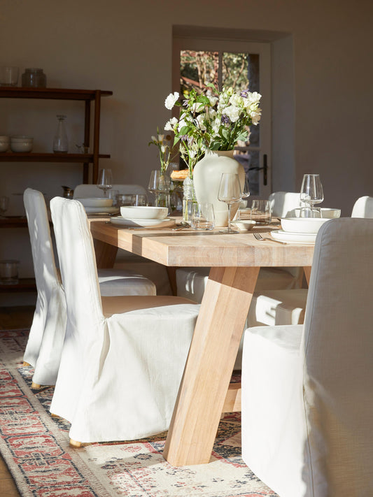 Lux Ashton Dining Table Made from Oak, in Various Sizes