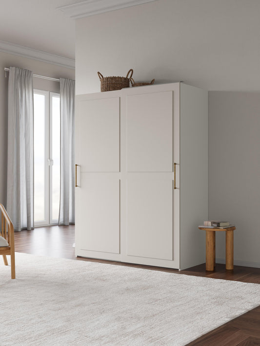 Lux Charlotte Modular Sliding-Door Wardrobe in Various Sizes, 150 cm Wide