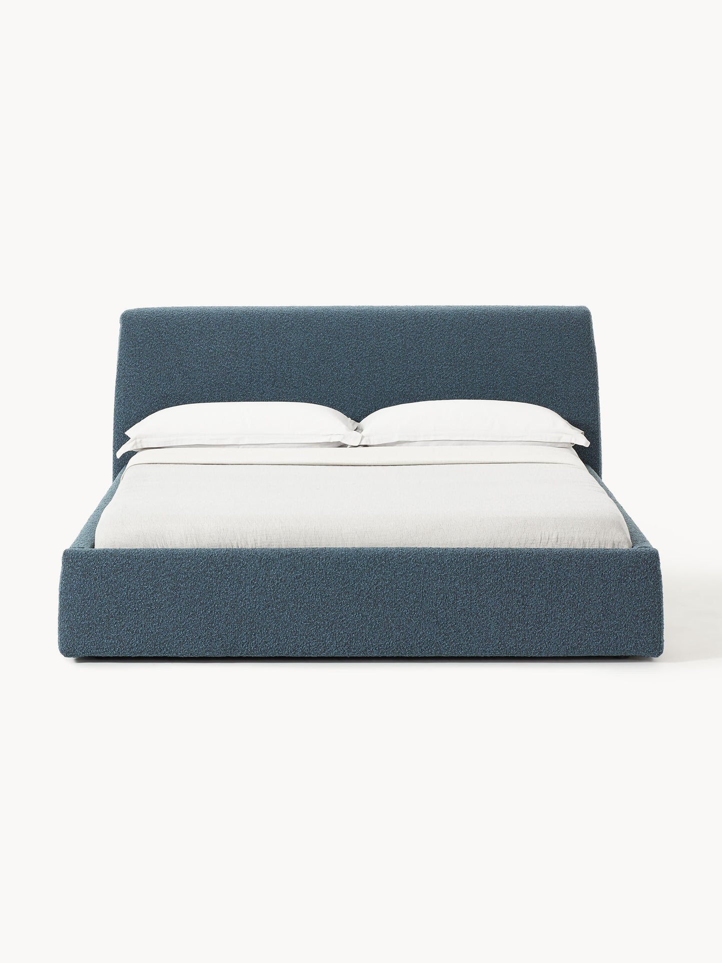 Lux Cloud Bouclé Bed, Upholstered