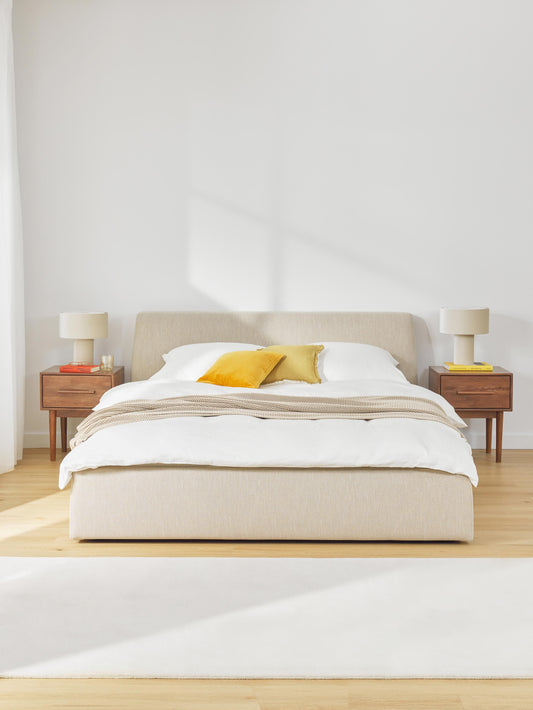Lux Cloud Storage Bed with Upholstery