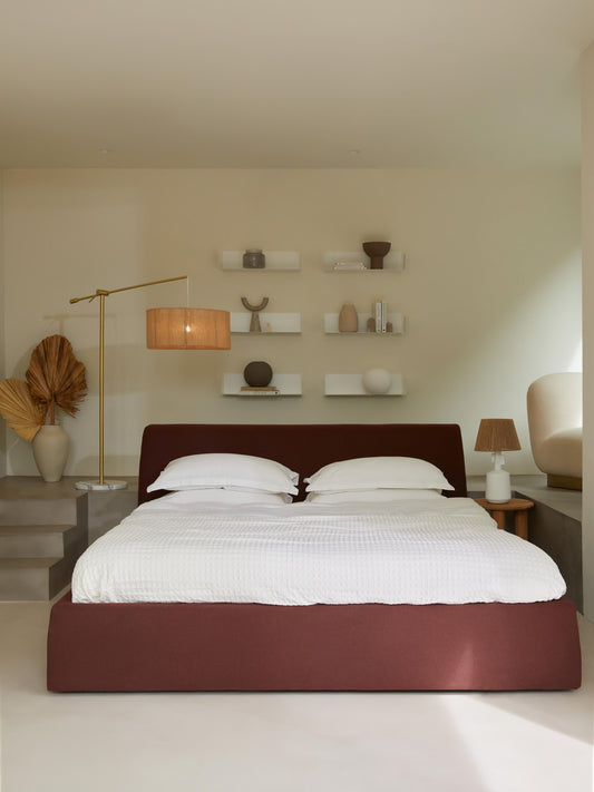 Lux Cloud Storage Bed with Upholstery