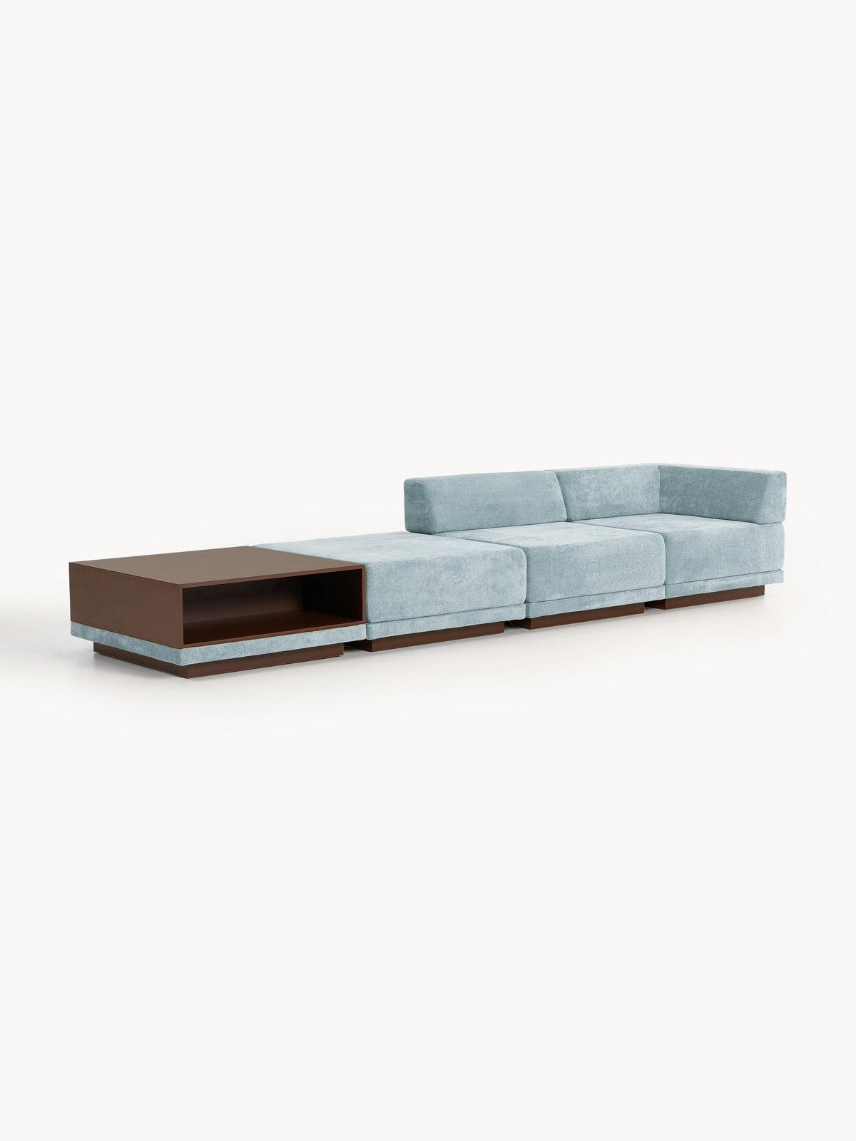 Lux Colin Modular Sofa (4-Seater) with Coffee Table & Footstool