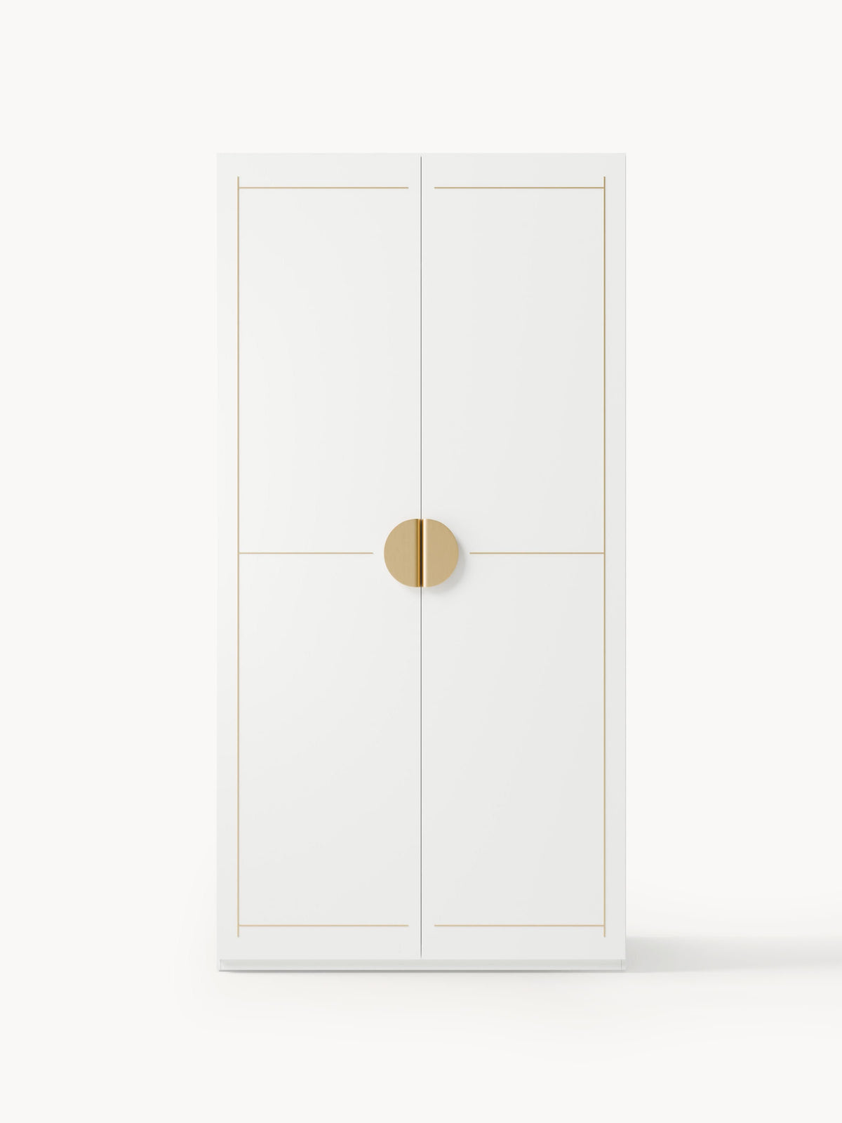 Lux Denise Modular Hinged-Door Wardrobe in Various Sizes, 100 cm Wide