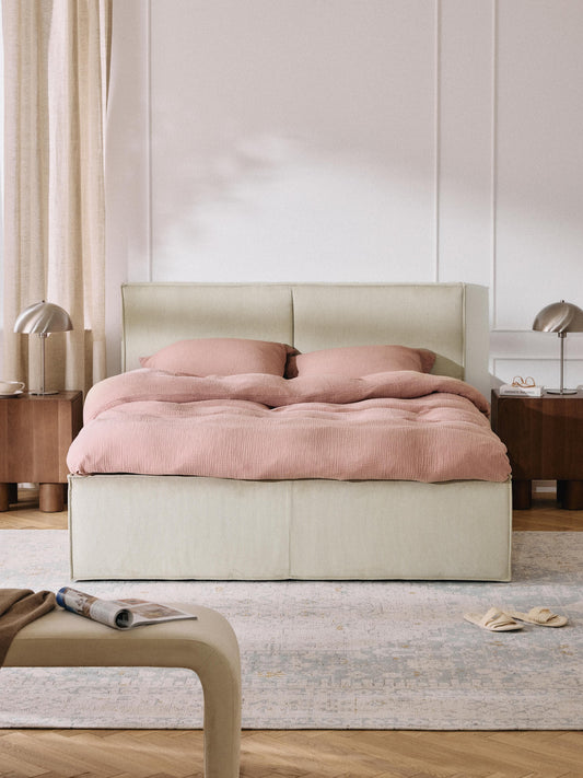 Lux Dream Corduroy Bed, Upholstered
