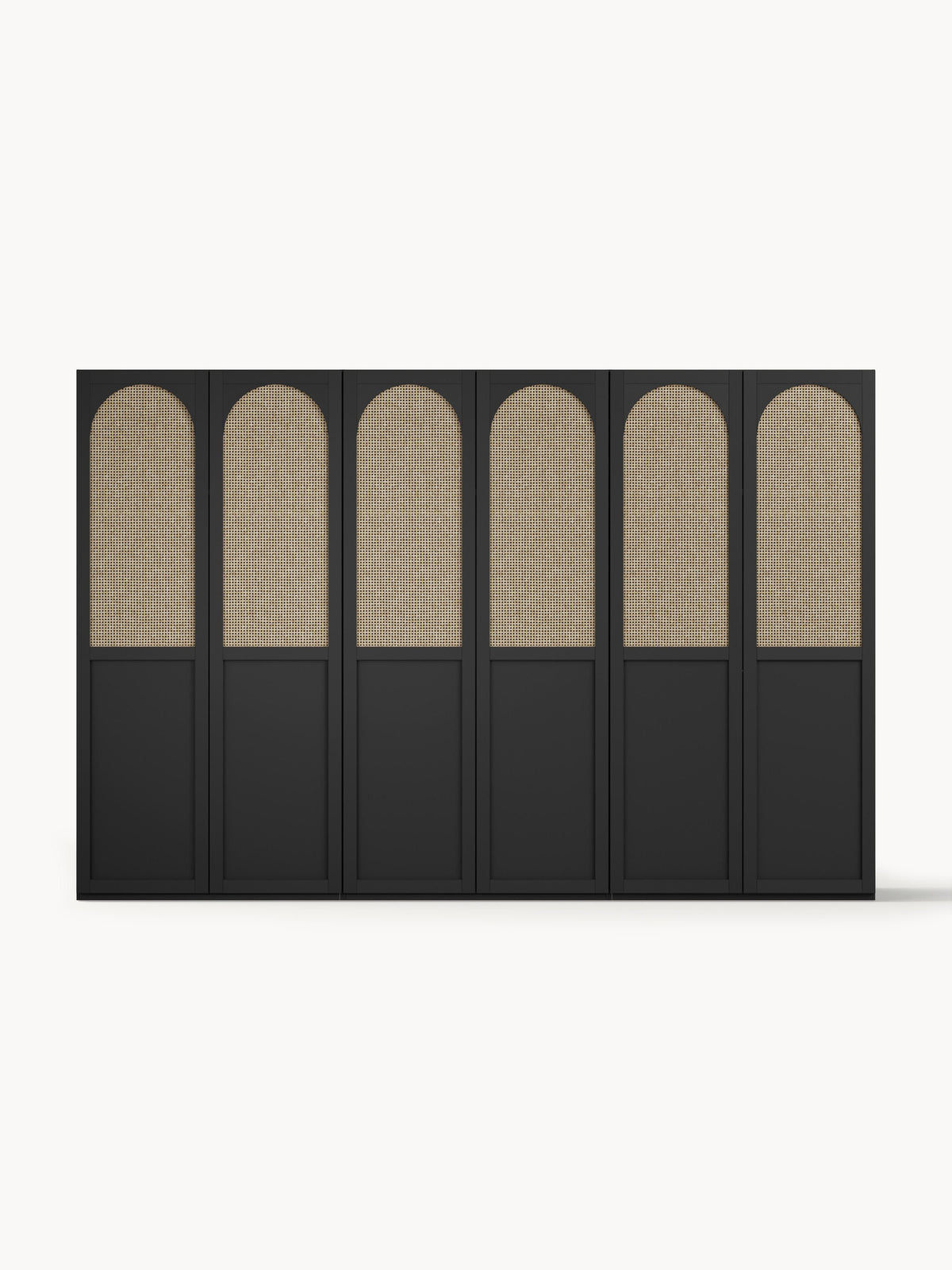 Lux Jeanne Modular Hinged-Door Wardrobe in Various Sizes, 300 cm Wide