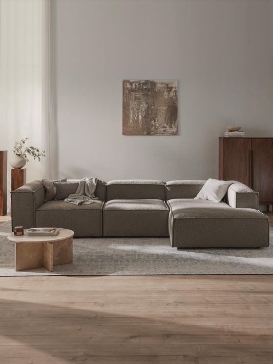 Lux Lennon Modular Bouclé Corner Couch (4-Seater)