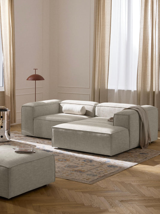 Lux Lennon Modular Corner Couch in Linen Blend (2-Seater)