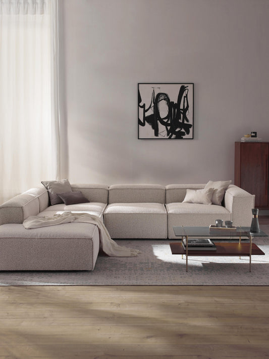 Lux Lennon Modular XL Bouclé Corner Couch (4-Seater)