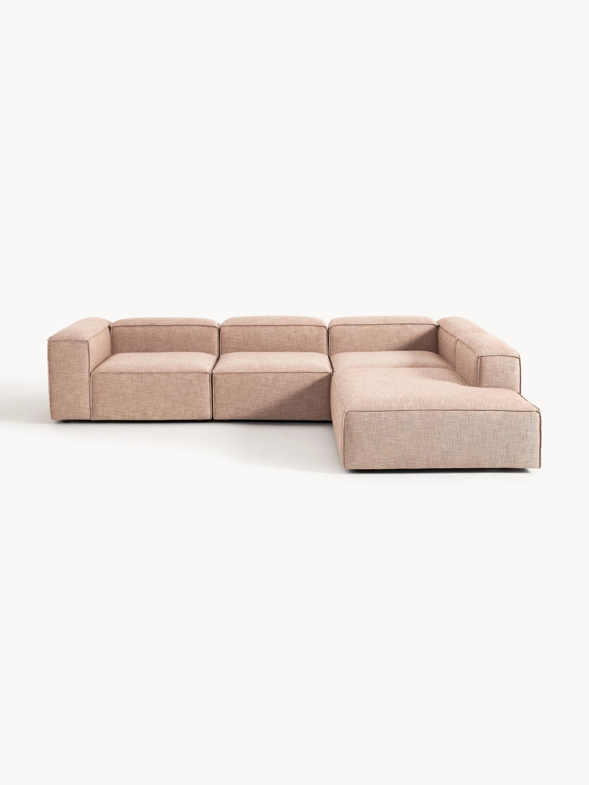 Lux Lennon Modular XL Corner Couch (4-Seater) in Linen Blend