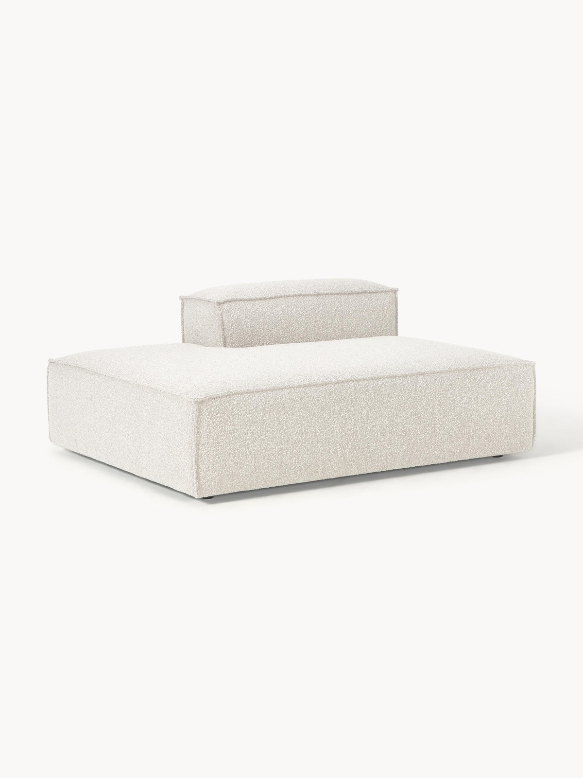Lux Lennon Ottoman Unit in Bouclé