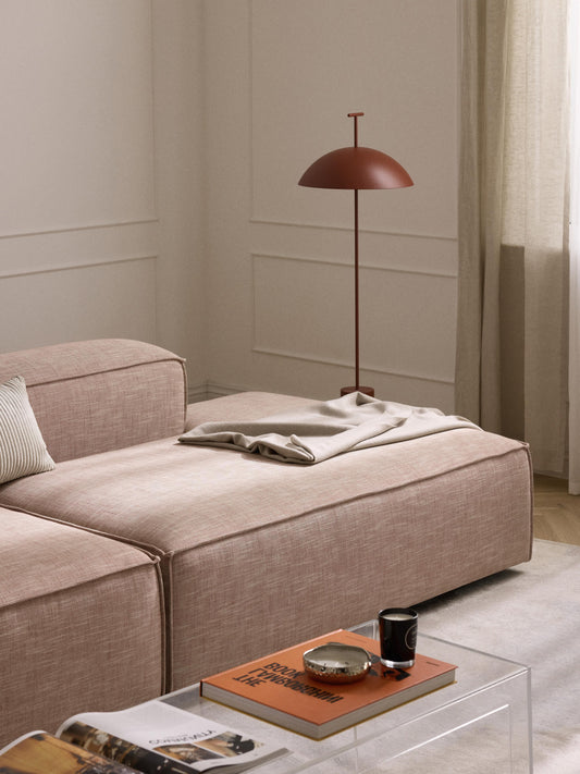 Lux Lennon Ottoman Unit in Linen Blend