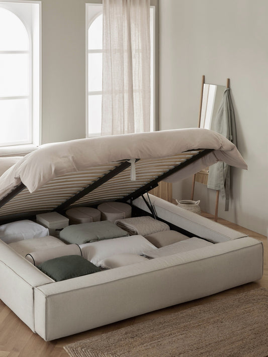 Lux Lennon Storage Bed with Upholstery