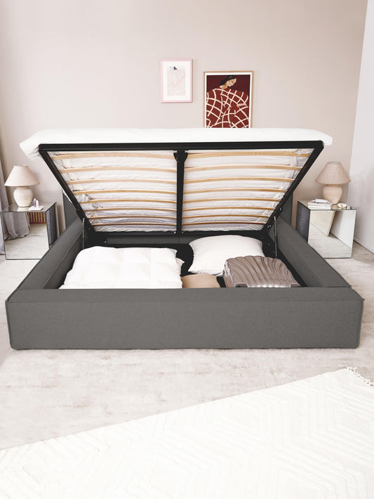 Lux Lennon Storage Bed with Upholstery