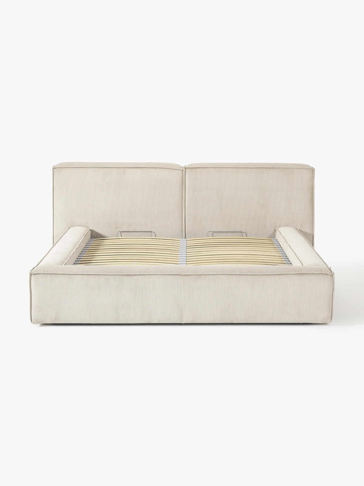 Lux Lennon Upholstered Corduroy Bed with Storage