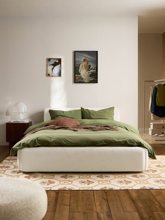 Lux Melva Bed with Upholstered Frame