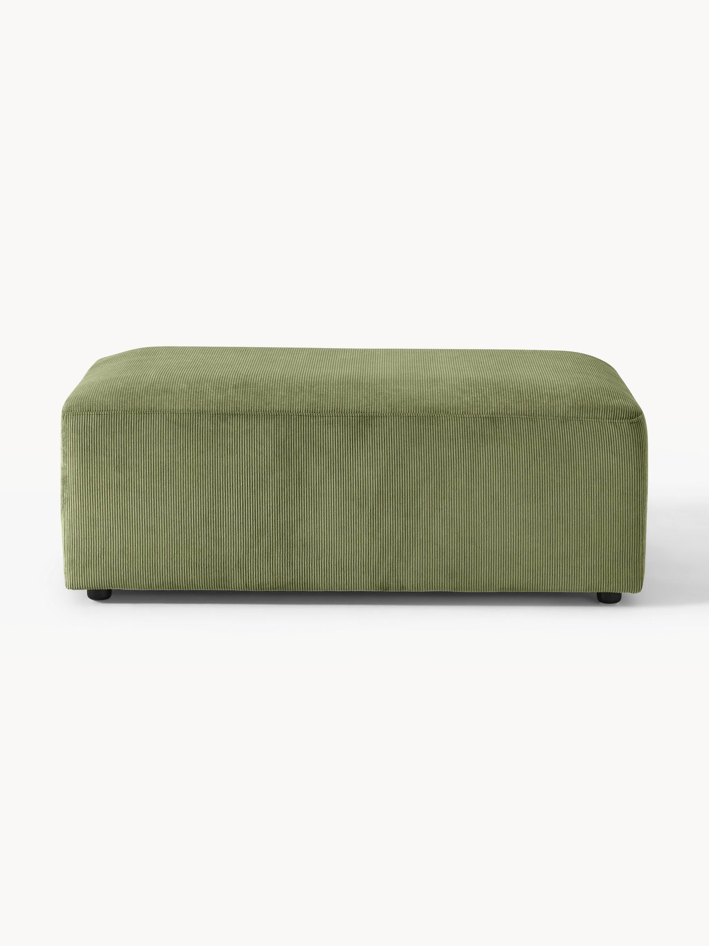 Lux Melva XL Ottoman, Corduroy, W 116 x D 72 cm