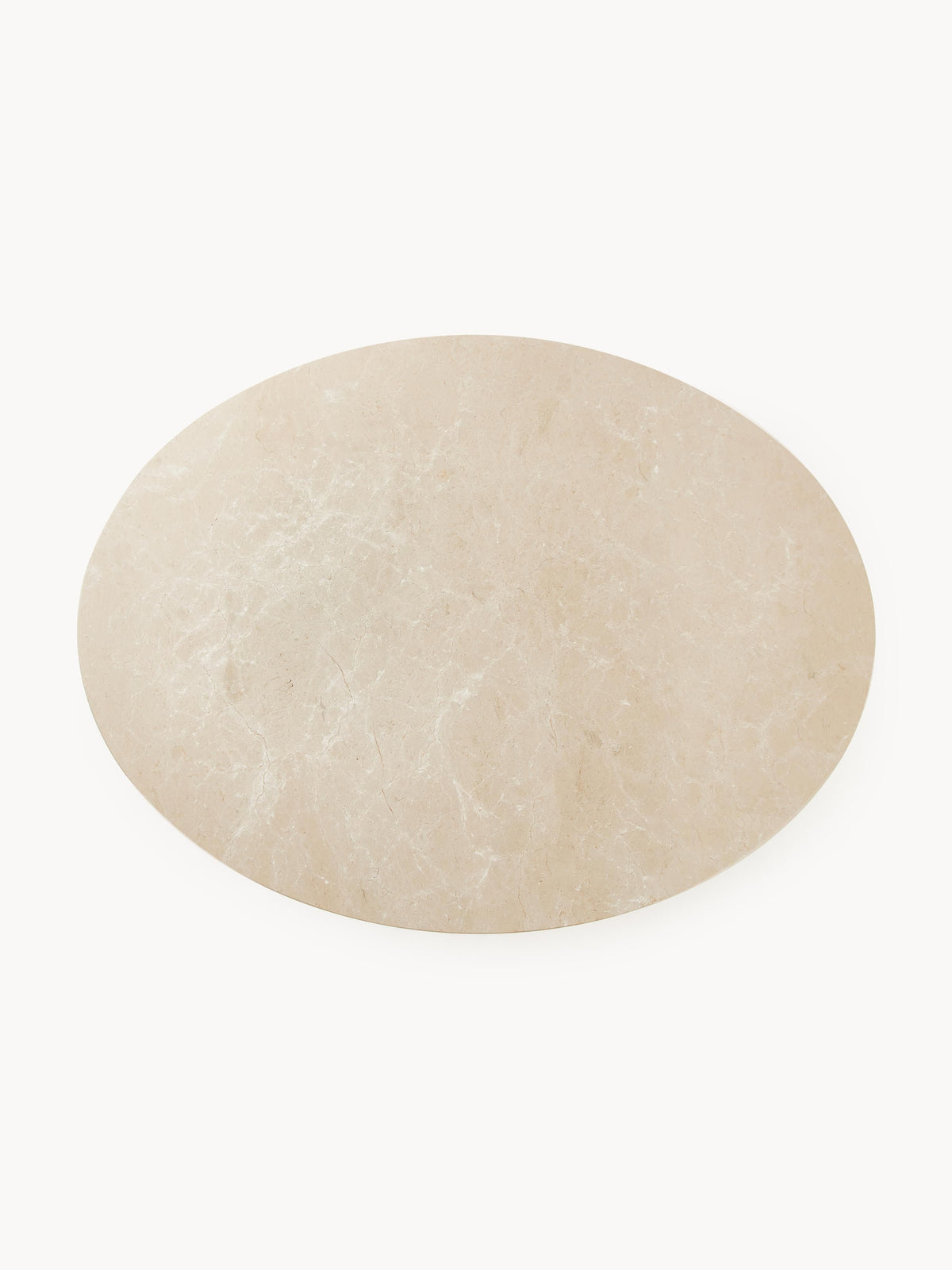 Lux Miley Oval Dining Table, 120 x 90 cm, in Marble