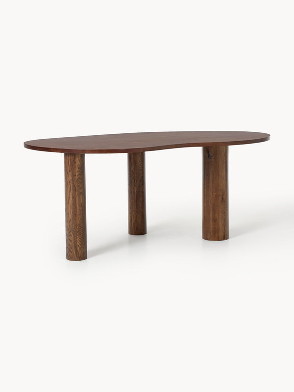 Lux Naruto Organic-Shaped Oak Dining Table, in Various Sizes