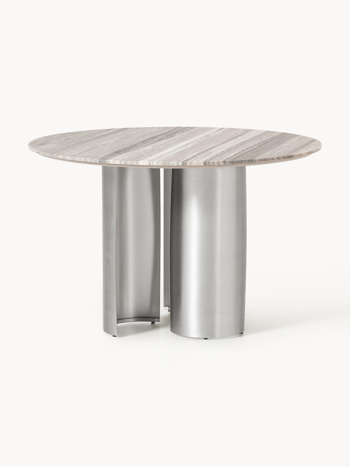 Lux Noam Dining Table with Marble Tabletop, Round Shape, Ø 120 cm