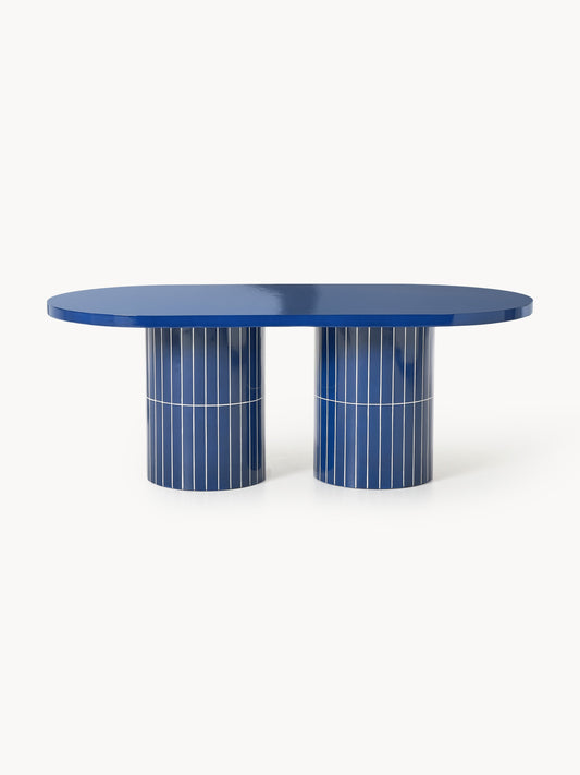 Lux Saya Oval Garden Dining Table, Measuring 200 x 100 cm