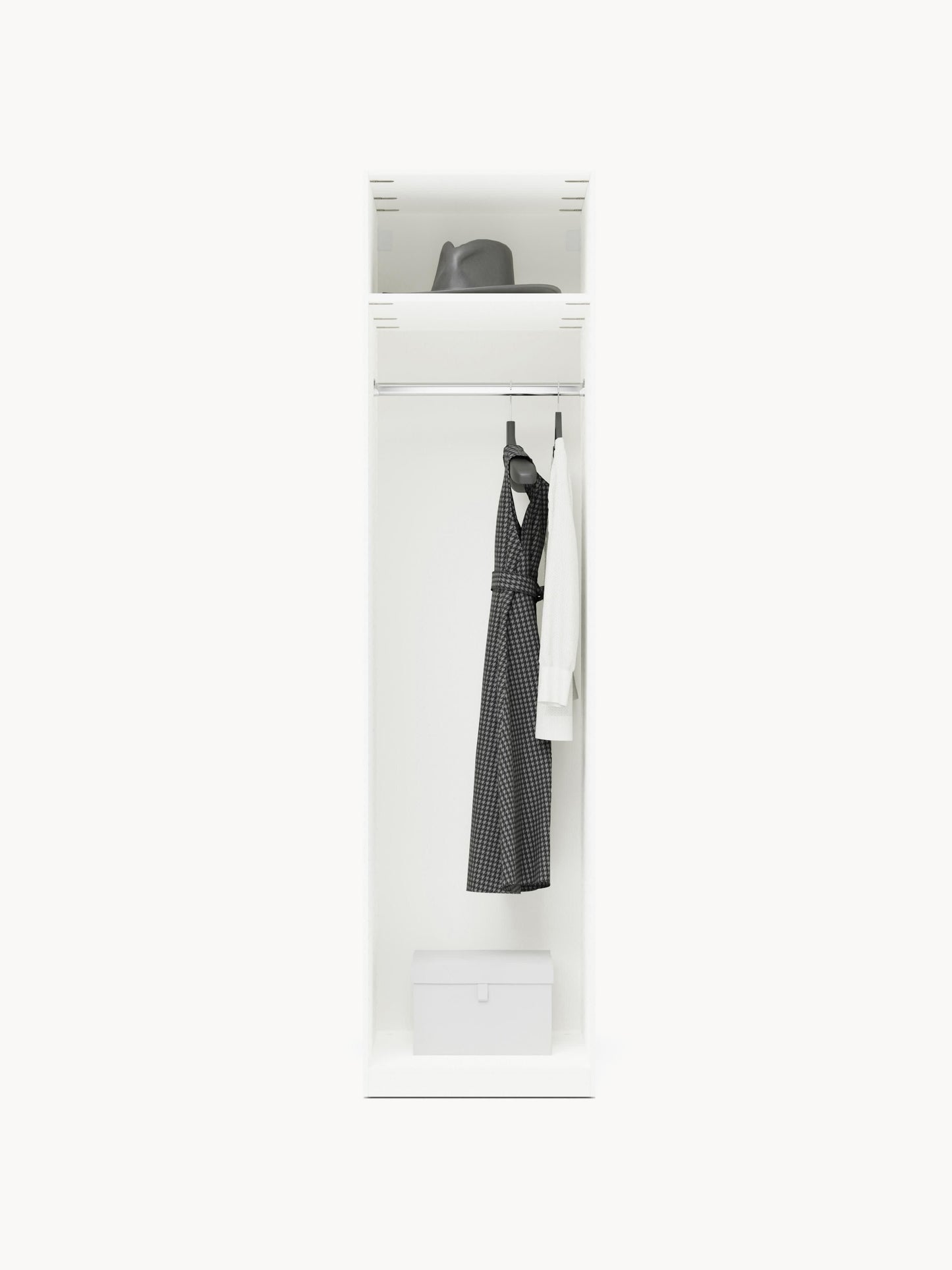 Lux Simone Modular Wardrobe with Hinged Doors, in Various Sizes, 50 cm Wide