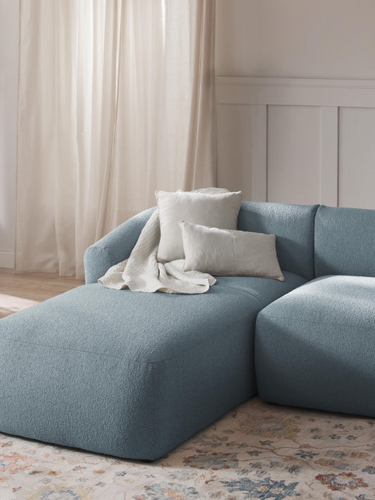 Lux Sofia Bouclé Chaise Corner Unit