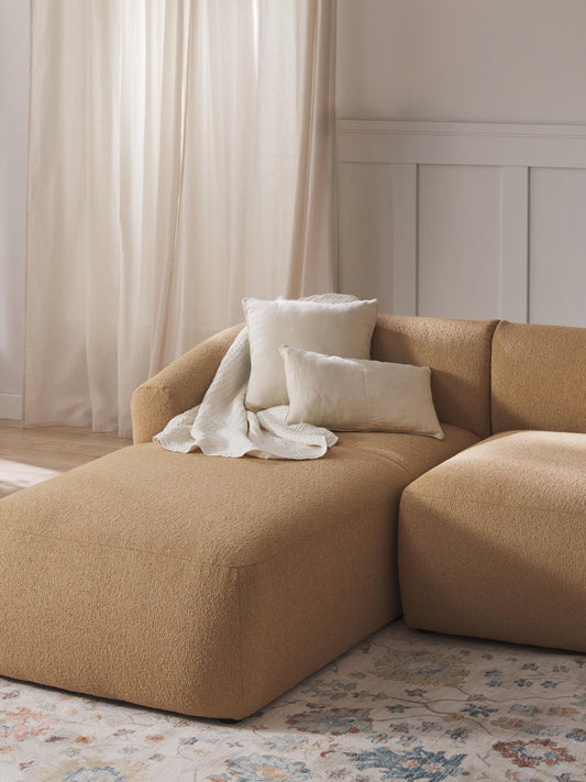 Lux Sofia Bouclé Chaise Corner Unit