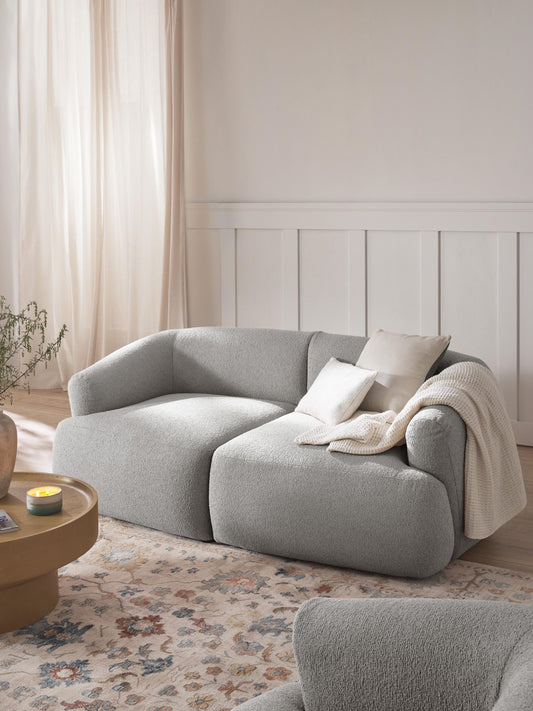Lux Sofia Bouclé Corner Unit