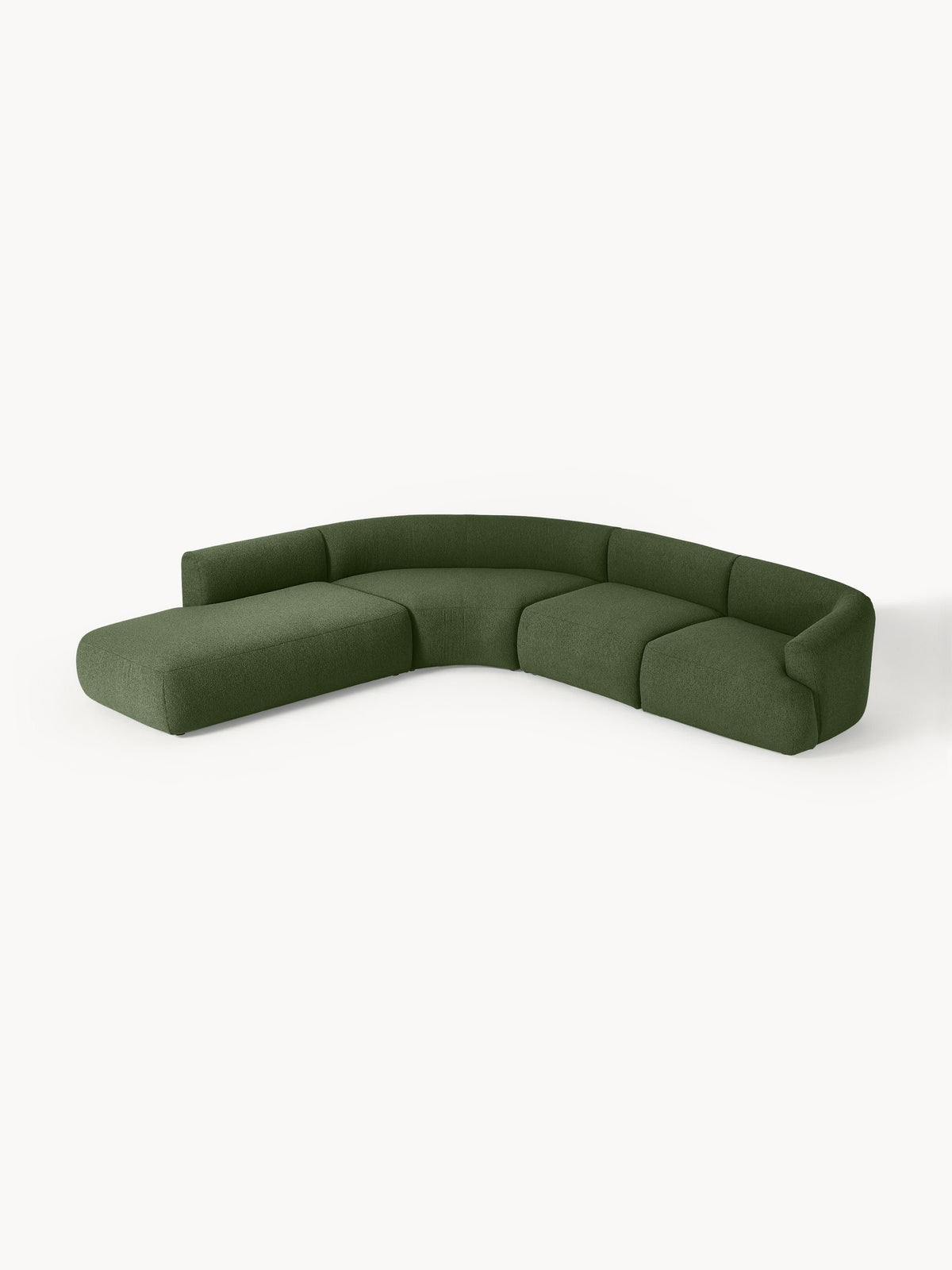 Lux Sofia Modular Bouclé Corner Couch (4-Seater)