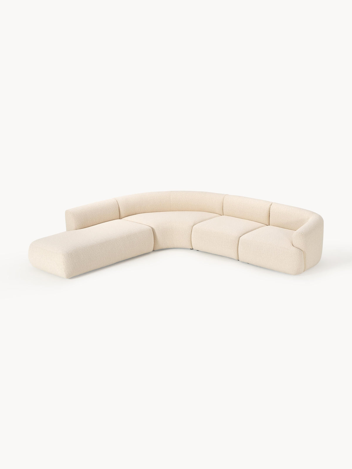 Lux Sofia Modular Bouclé Corner Couch (4-Seater)