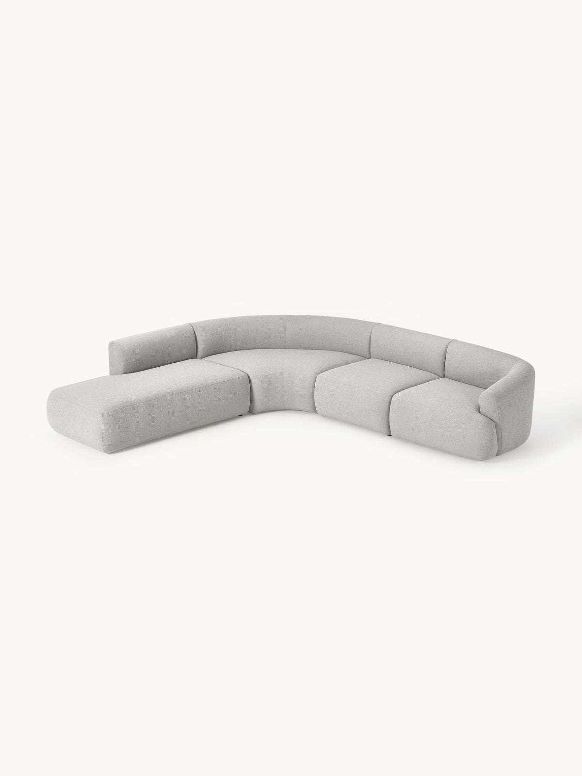 Lux Sofia Modular Bouclé Corner Couch (4-Seater)