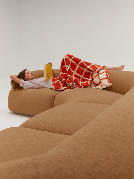 Lux Sofia Modular Bouclé XL Couch