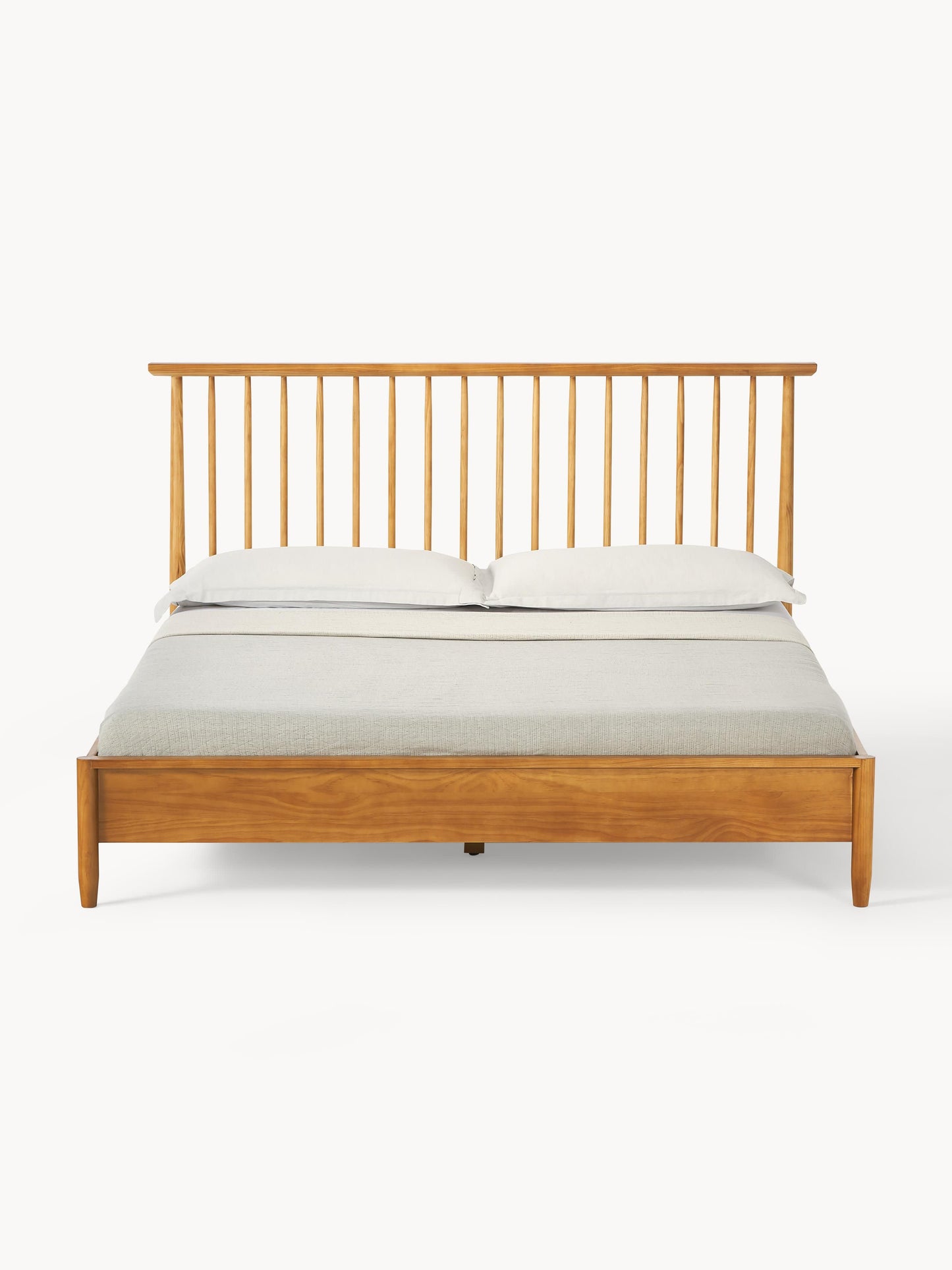 Lux Windsor Timber Bed with Pine Headboard