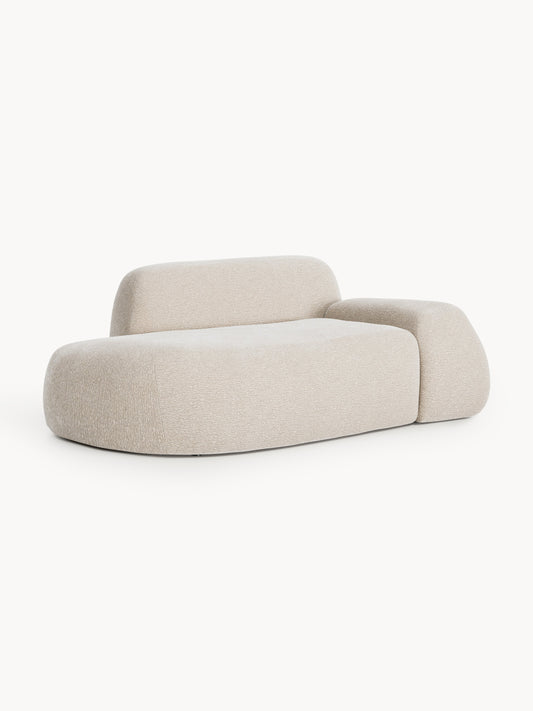 Lux Wolke Couch with Chaise Longue (2-Seater)