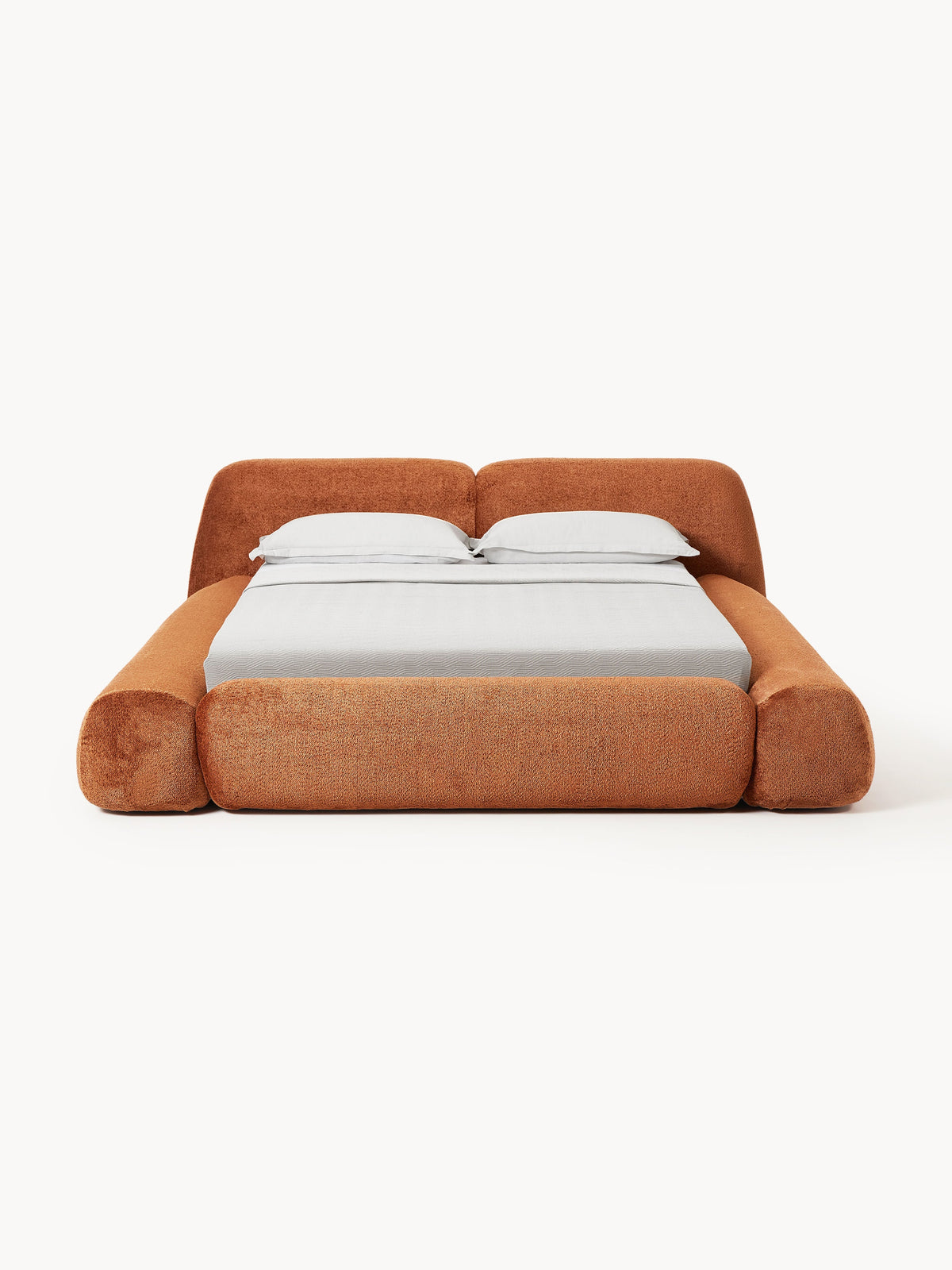 Lux Wolke Teddy Bouclé Bed, Upholstered