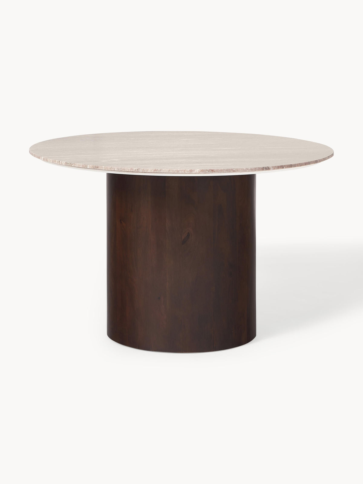 Lux Abby Round Dining Table, Ø 120 cm, in Marble