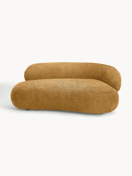Lux Alba 2-Seater Couch in Teddy Bouclé