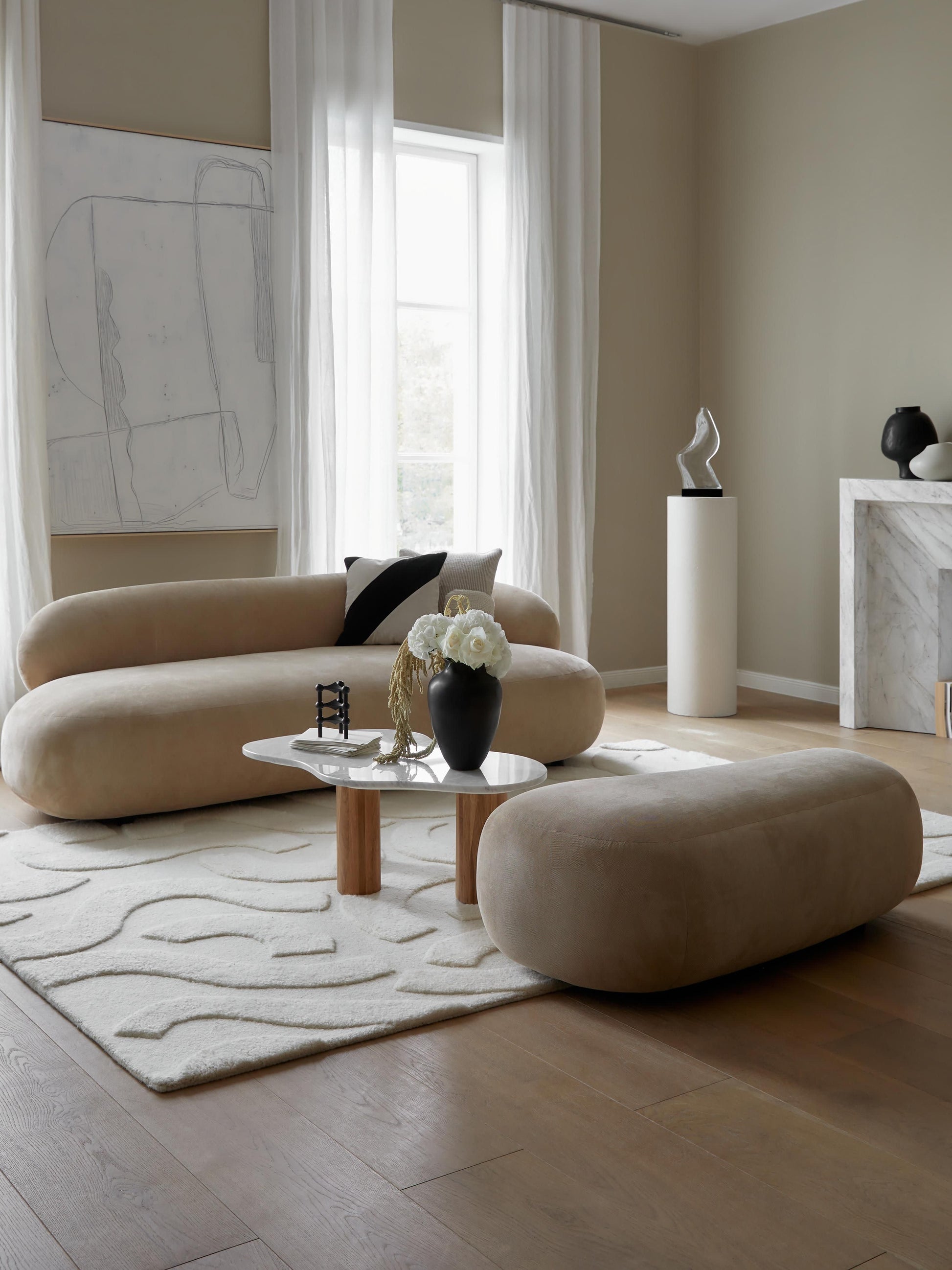 Lux Alba 3-Seater Couch