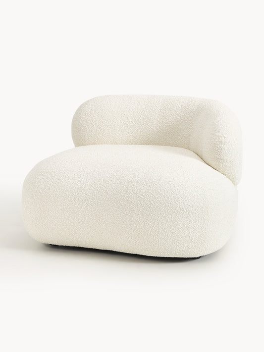 Lux Alba Lounge Armchair in Bouclé