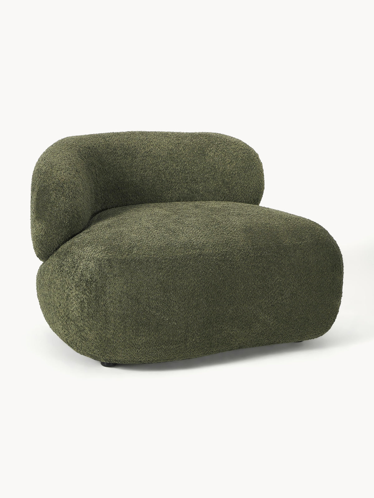 Lux Alba Lounge Armchair in Teddy Bouclé