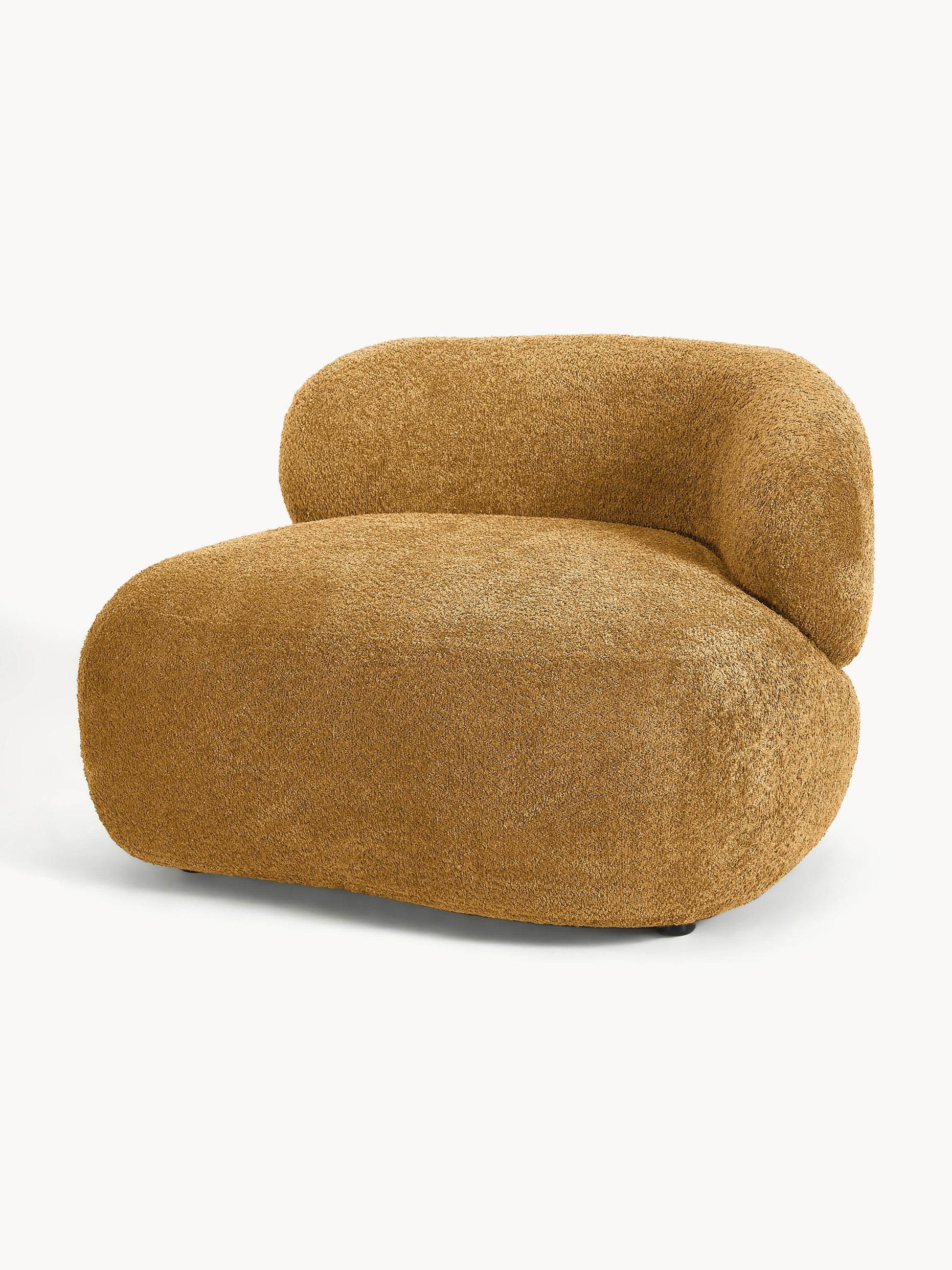 Lux Alba Lounge Armchair in Teddy Bouclé