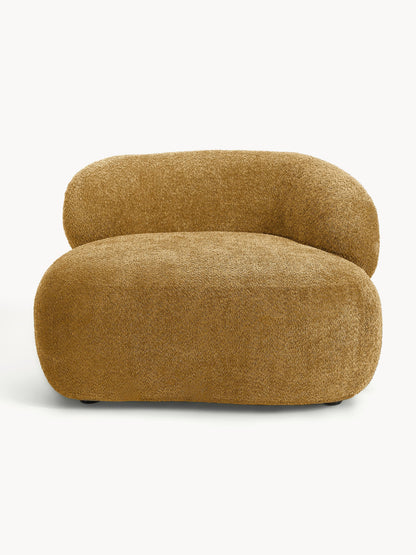 Lux Alba Lounge Armchair in Teddy Bouclé