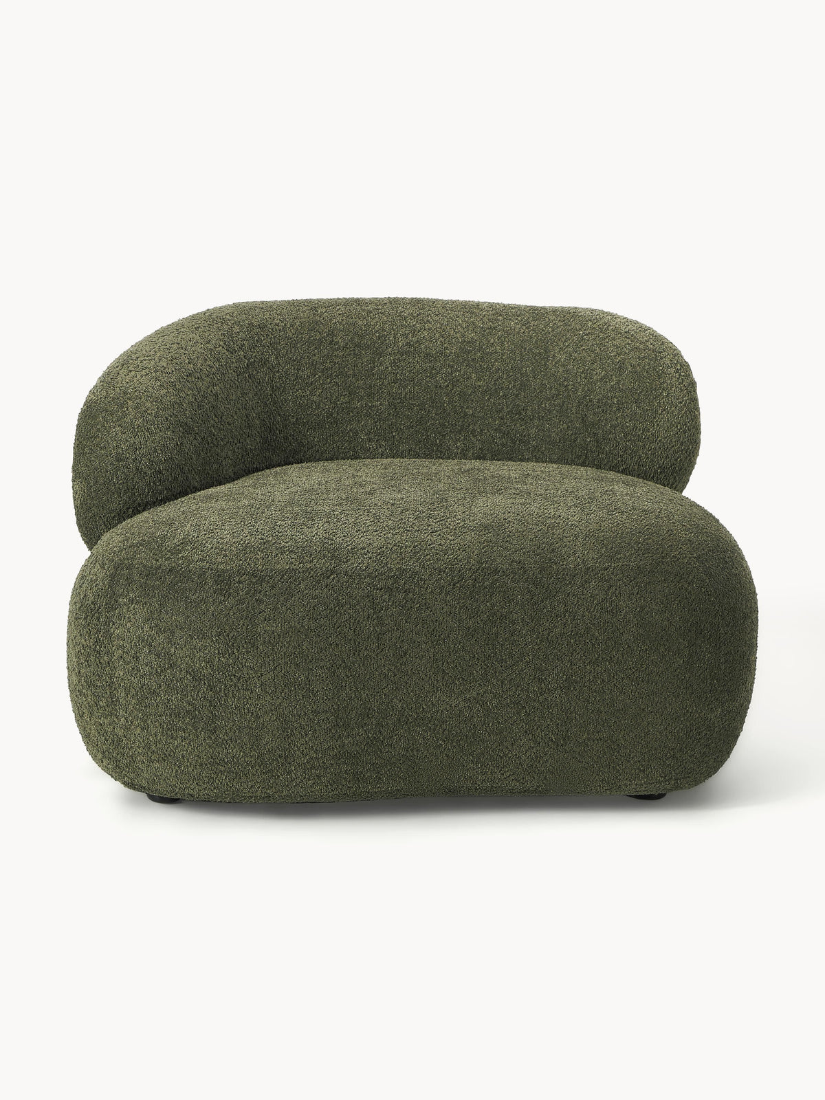 Lux Alba Lounge Armchair in Teddy Bouclé