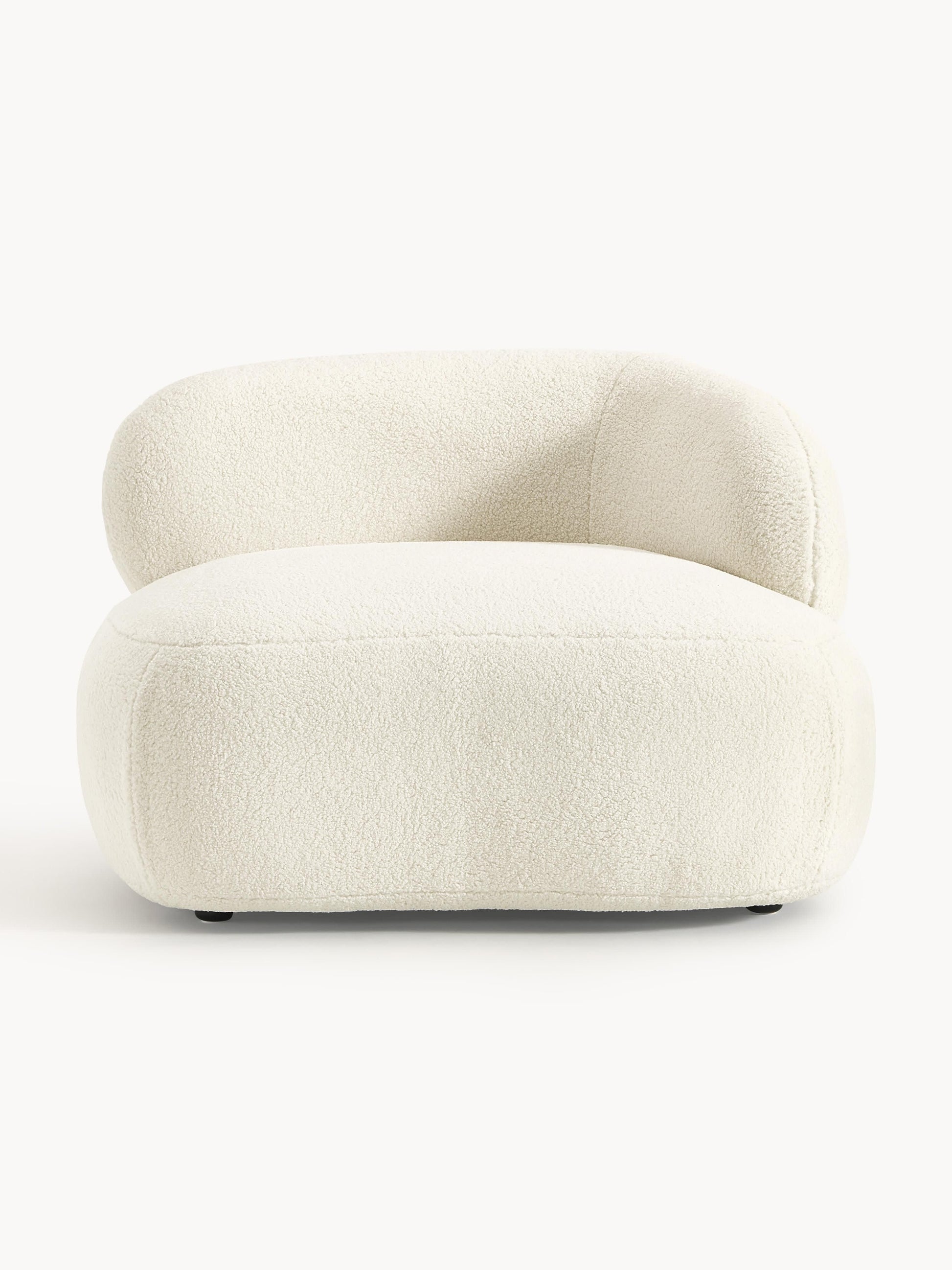 Lux Alba Lounge Armchair in Teddy Fur