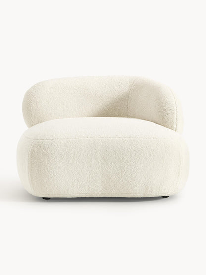 Lux Alba Lounge Armchair in Teddy Fur